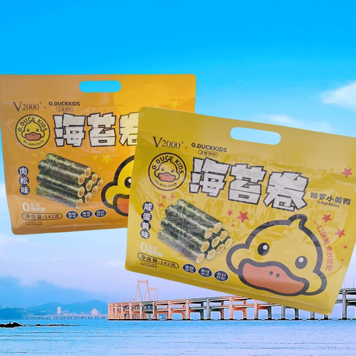哈罗小黄鸭海苔卷142克袋装