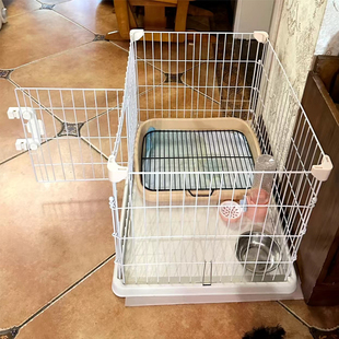 拉士格日式狗笼子小型犬泰迪比熊围栏栏栅室内家用狗别墅宠物用品