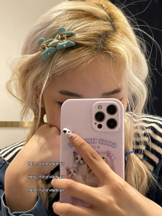 两个dou不够用 基础迷你醋酸水钻小抓夹侧边刘海碎发夹网红发饰女