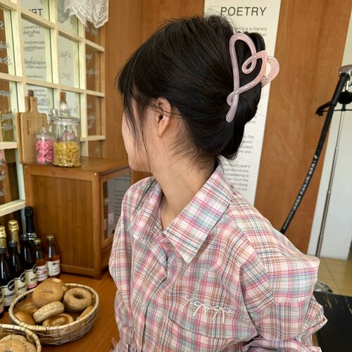 爱心大号春夏款后脑勺发夹高级感