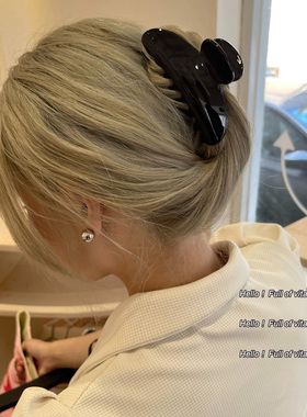 抓得紧！不挑发色衣服款~巨好用！后脑勺发抓盘发鲨鱼抓夹女