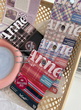 10根弹力发绳~莫兰迪色系套装头绳高马尾皮筋耐用日常发圈头饰女