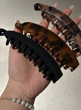 小众香蕉夹简约百搭高级感高马尾神器2025新款后脑勺盘发固定横夹