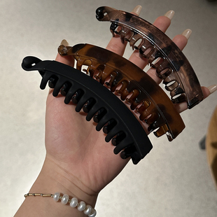 小众香蕉夹简约百搭高级感高马尾神器2025新款 后脑勺盘发固定横夹