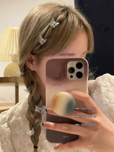 6只小蝴蝶chao美呢 网红发饰女 侧边刘海碎发夹公主小顶夹小仙女款