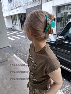 好好生活 醋酸花朵抓夹韩系简约果冻色盘发鲨鱼夹发饰 慢慢相遇