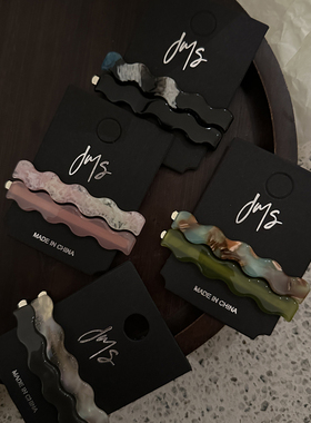 AB款2件套韩国复古醋酸发夹边夹侧边刘海夹女2026新款高端发卡