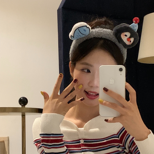 元气韩系甜美小企鹅洗脸发箍