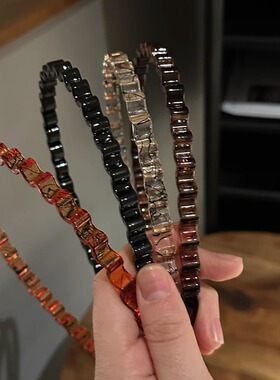 高级感防滑新款波浪发箍简约
