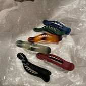 韩国ins博主爱 实用盘发鸭嘴抓夹洗脸发夹随性后脑勺碎发夹发饰