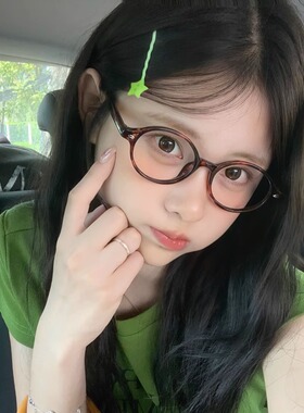 元气满满显白牛油果绿色星星发夹女ins风少女感波浪百搭一字夹