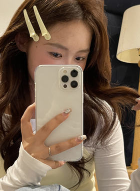 敲实用！四个装糖果色刘海洗脸化妆发夹无痕鸭嘴夹前额碎发侧边夹