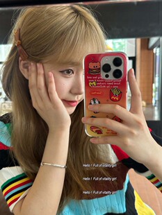 洒下橘色温柔 醋酸蝴蝶结发夹气质简约侧边前额碎发弹簧夹发饰