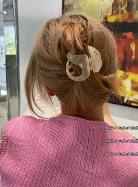 好看能抓韩国2026新品网红异形抓夹女后脑勺盘发夹子高马尾发抓