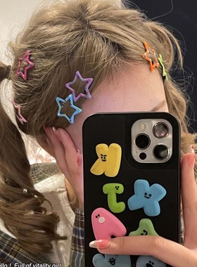 盒装 方便收纳！浪漫满屋糖果色发夹侧边刘海碎发卡bb夹子发饰女