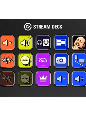 Elgato StreamDeck MK.2 可视化黑白15键切换台可编程快捷宏键盘