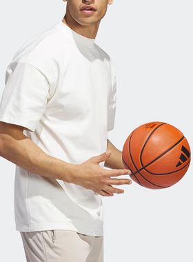 Adidas/阿迪达斯正品男子半袖圆领运动休闲简约透气短袖T恤IQ1037