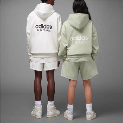 加绒保暖卫衣阿迪达斯连帽男女