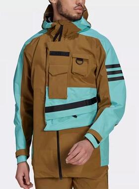 原2399 阿迪达斯男冲锋衣TERREX户外夹克运动防风连帽外套GI7307