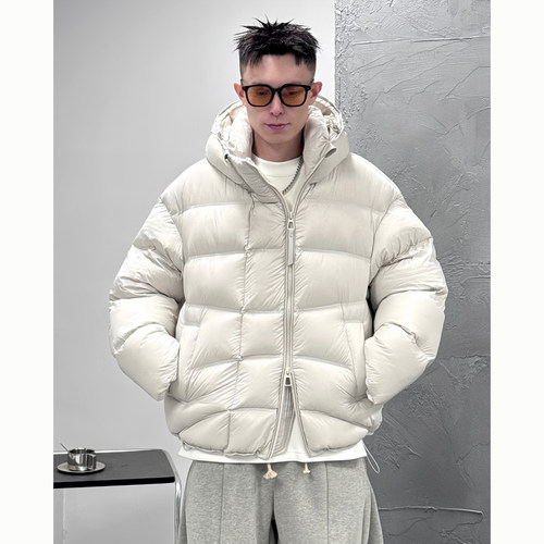 25SS]高端软糯泡芙300克高充绒连帽羽绒服冬季防寒加厚外套