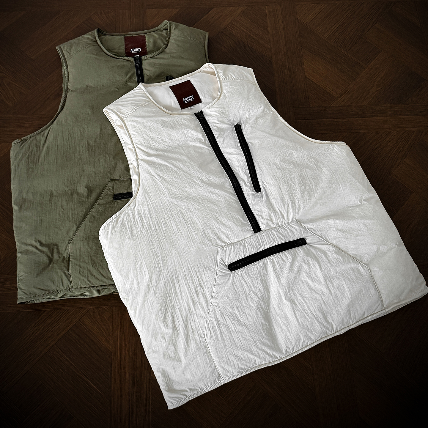 冬季新款半拉链羽绒马甲男美式户外休闲百搭保暖背心外套潮