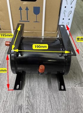 冷库卧式储液器焊口空调5匹压缩机制冷机组冷媒储液罐JHC-6黑色