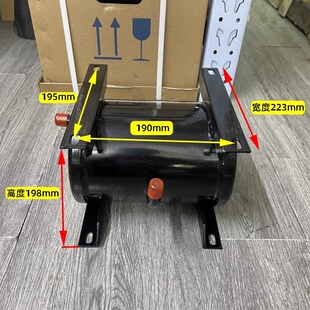 冷库卧式储液器焊口空调5匹压缩机制冷机组冷媒储液罐JHC-6黑色