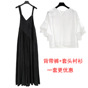 2026女夏季新款S·D西格圣迪奥晾干显瘦阔腿裙裤休闲套头短袖衬衫