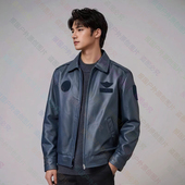 正品 0201新款 飞行皮衣航空服山羊皮夹克外套骑行服防风寒飞行员衣
