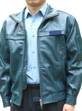 真山羊皮休闲夹克皮衣皮服男款