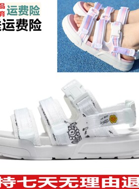 夏季新款李宁正品凉鞋女鞋COCA时尚潮流魔术贴运动沙滩鞋AGUS004