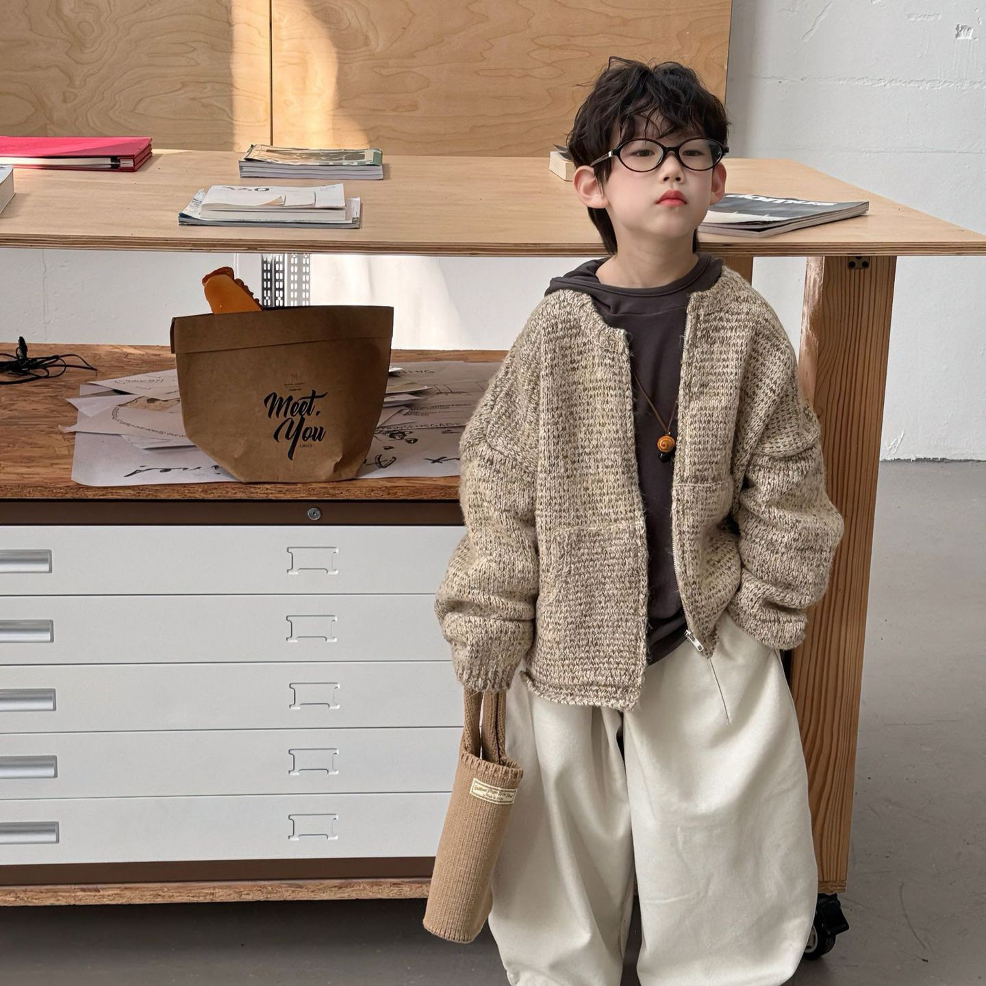 貌貌家2025冬季新款韩版儿童圆领拉链加厚毛衣开衫男童厚外套上衣,童装/婴儿装/亲子装,毛衣/针织衫,淘宝优惠券,粉丝福利购,淘宝优惠卷