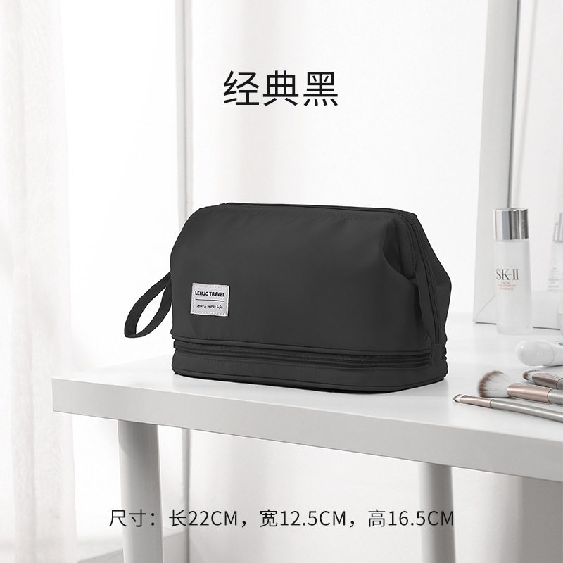 夏季手提洗漱包出差干湿分离高档化妆品包旅行防水牙刷毛巾收纳袋