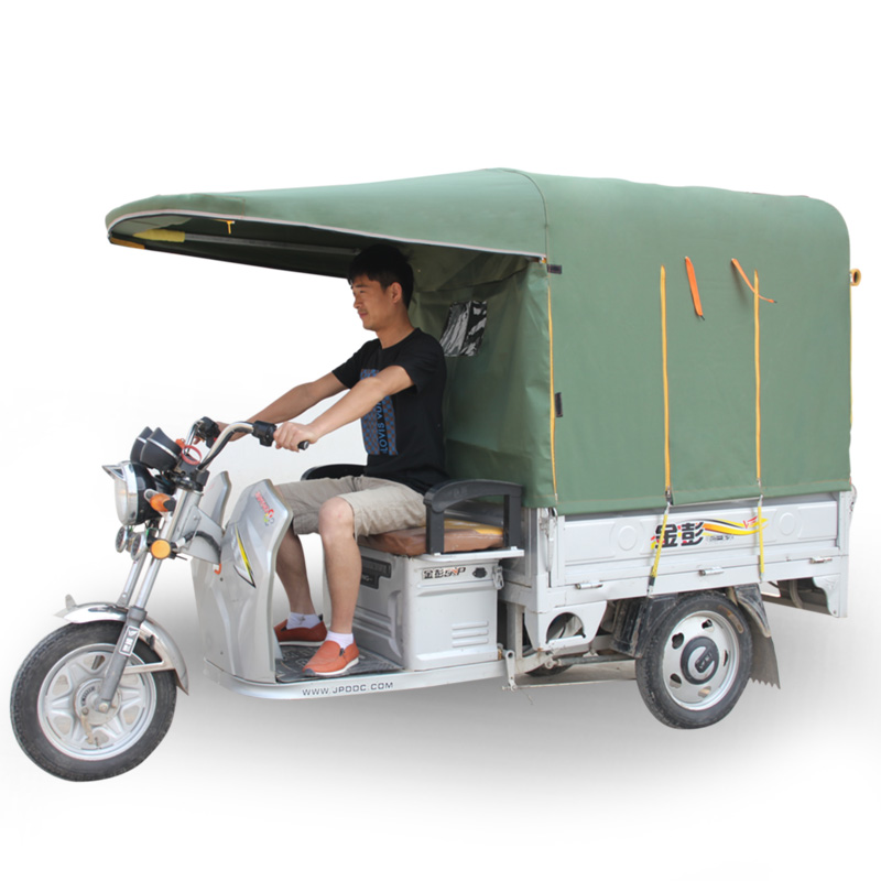 电动全封闭加厚防晒三轮车棚