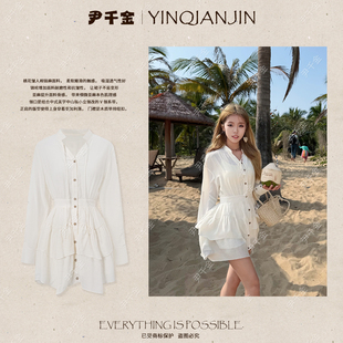 氛围感中长款 法式 收腰显瘦连衣裙L260027 韩女精髓 尹千金