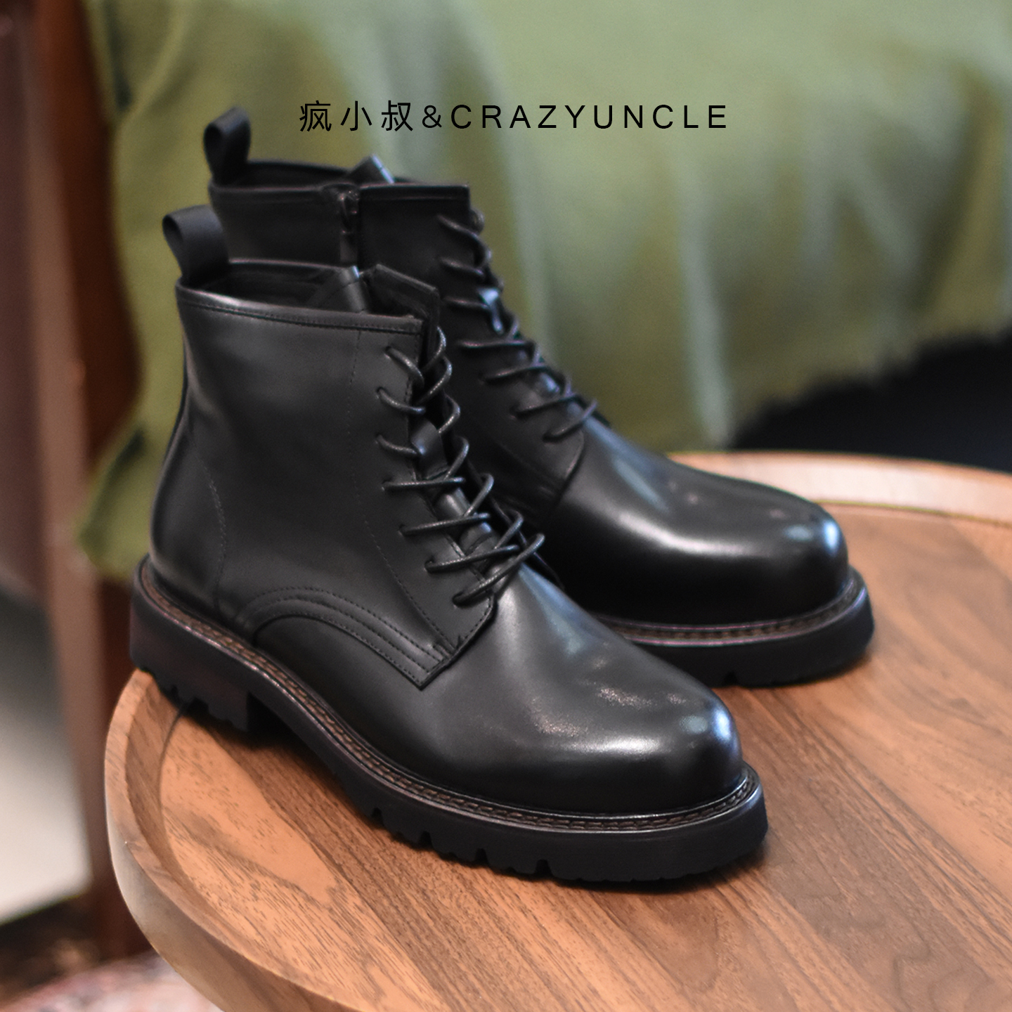 英伦复古马丁靴男皮靴