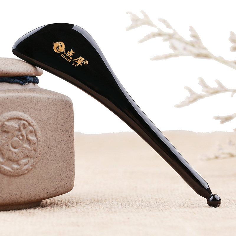 点犀天然水牛角眼部拨筋棒