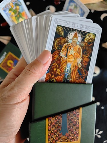 美版80张透特thoth塔罗牌3张魔术师便携口袋版礼盒装5.7*8.9cm