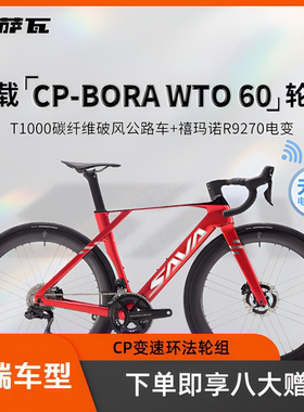 SAVA萨瓦天刺R9碳纤维公路车24速DA9270电变油碟搭配CP轮组环法