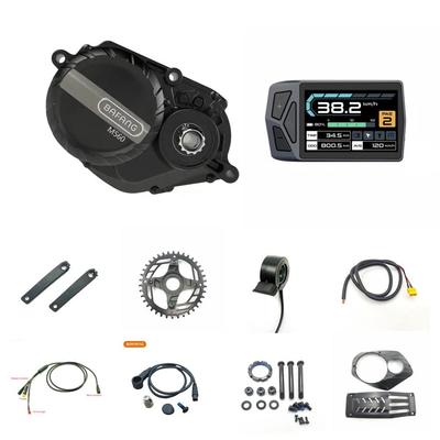 八方M560 48V500W 750W配EB02显示屏力矩中置电机套装改装电助力