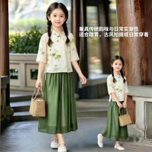 女童新中式汉服公主裙夏季新款