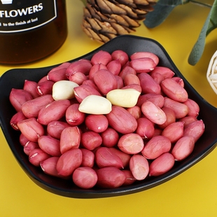 2025年5斤新货红皮花生米花生仁2/1斤四粒红农家四粒红小颗粒原味