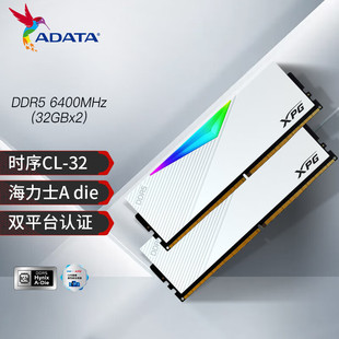 威刚龙耀XPG D500G DDR5海力士台式机电脑电竞RGB内存条适用