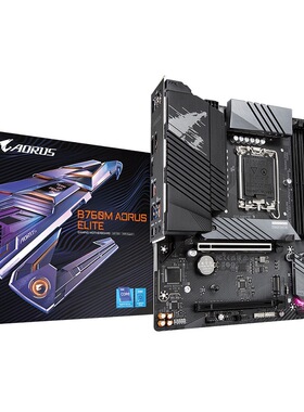技嘉GIGABYTE B760M AORUS ELITED5主板适用CPU13400\13600KF小雕