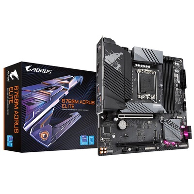 技嘉GIGABYTE B760M AORUS ELITED5主板适用CPU13400\13600KF小雕