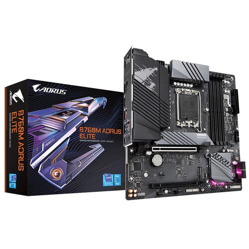 技嘉GIGABYTE B760M AORUS ELITED5主板适用CPU13400\13600KF小雕