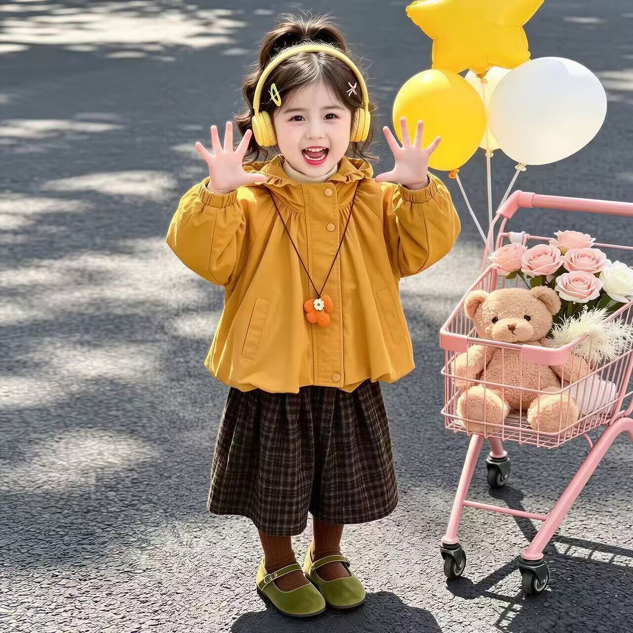 女童外套春秋2026新款韩系小童洋气时髦风衣儿童百搭巨好看上衣潮