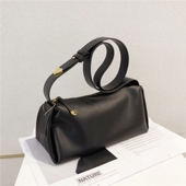 黑色女王正品 宽肩带斜挎包2026新款 潮大容量单肩手提腋下软皮女包