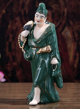 陶瓷济公雕塑家居客厅佛像
