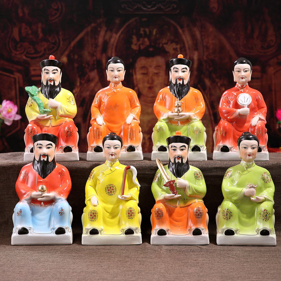 陶瓷胡三太爷工艺品摆件